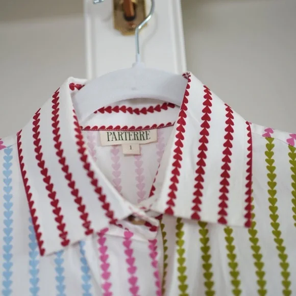 Heart Multicolor Button-Up Dress - Picture 4 of 4